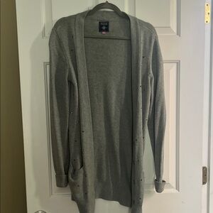PINK Victoria's Secret Gray Cardigan Sweater